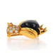 Hammerman Bros Onyx Dia Ruby Vintage Penguin Brooch - Yellow Gold 18k .35ctw Pin Hammerman Bros Onyx Dia Ruby Vintage Penguin Brooch - Yellow Gold 18k .35ctw Pin