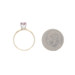 Yellow Gold Purple Tourmaline Solitaire Ring - 14k Round .45ct Engagement Yellow Gold Purple Tourmaline Solitaire Ring - 14k Round .45ct Engagement