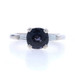 White Gold Purple Spinel & Diamond Ring - 14k Cushion 2.12ctw Engagement White Gold Purple Spinel & Diamond Ring - 14k Cushion 2.12ctw Engagement