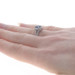 White Gold Sapphire Diamond Halo Ring - 18k 18k Oval 1.74ctw White Gold Sapphire Diamond Halo Ring - 18k 18k Oval 1.74ctw