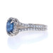 White Gold Sapphire Diamond Halo Ring - 18k 18k Oval 1.74ctw White Gold Sapphire Diamond Halo Ring - 18k 18k Oval 1.74ctw