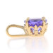 Yellow Gold Tanzanite Solitaire Pendant - 14k Round 1.40ct Yellow Gold Tanzanite Solitaire Pendant - 14k Round 1.40ct