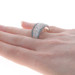 White Gold Fancy Blue Diamond Cluster Cocktail Band -14k Rd 1.00ctw Ring Treated White Gold Fancy Blue Diamond Cluster Cocktail Band -14k Rd 1.00ctw Ring Treated