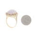 Yellow Gold Jade Amethyst Citrine Halo Ring - 14k Oval Cabochon 12.36ctw Floral Yellow Gold Jade Amethyst Citrine Halo Ring - 14k Oval Cabochon 12.36ctw Floral
