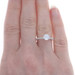 White Gold White Sapphire & Diamond Hidden Halo Engagement Ring - 14k Rd 1.35ctw White Gold White Sapphire & Diamond Hidden Halo Engagement Ring - 14k Rd 1.35ctw