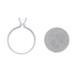 White Gold White Sapphire & Diamond Hidden Halo Engagement Ring - 14k Rd 1.35ctw White Gold White Sapphire & Diamond Hidden Halo Engagement Ring - 14k Rd 1.35ctw