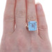 Yellow Gold Lab-Created Spinel Vintage Cocktail Ring 10k Rect Step 10.45ct 6.5 Yellow Gold Lab-Created Spinel Vintage Cocktail Ring 10k Rect Step 10.45ct 6.5