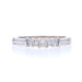 White Gold Diamond Engagement Ring - 14k Princess & Round .25ctw Three-Stone White Gold Diamond Engagement Ring - 14k Princess & Round .25ctw Three-Stone