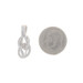 White Gold Diamond Love Knot Pendant - 10k Single Cut .25ctw White Gold Diamond Love Knot Pendant - 10k Single Cut .25ctw