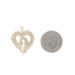 Yellow Gold Diamond Mother & Child Pendant 10k SingleCt .20ctw Family Love Heart Yellow Gold Diamond Mother & Child Pendant 10k SingleCt .20ctw Family Love Heart