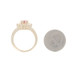 Yellow Gold Ruby & Diamond Halo Ring - 14k Round 1.37ctw Flower Yellow Gold Ruby & Diamond Halo Ring - 14k Round 1.37ctw Flower