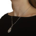 White Gold Diamond Cluster Halo Dangle Necklace - 14k Round 2.43ctw Adjustable White Gold Diamond Cluster Halo Dangle Necklace - 14k Round 2.43ctw Adjustable