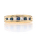 Yellow Gold Sapphire Diamond Band - 14k Square .75ctw Stackable Ring Size 6 Yellow Gold Sapphire Diamond Band - 14k Square .75ctw Stackable Ring Size 6