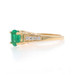 Yellow Gold Emerald & Diamond Ring - 14k Oval 1.40ctw Yellow Gold Emerald & Diamond Ring - 14k Oval 1.40ctw