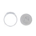 Platinum Diamond Wedding Band - Round Brilliant .12ctw Six-Stone Ring Platinum Diamond Wedding Band - Round Brilliant .12ctw Six-Stone Ring