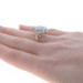 Yellow Gold Blue Topaz & Diamond Ring - 14k Pear 9.52ctw