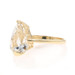 Yellow Gold White Topaz Cocktail Solitaire Ring - 10k Trillion 6.17ct Yellow Gold White Topaz Cocktail Solitaire Ring - 10k Trillion 6.17ct