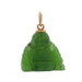 Yellow Gold Nephrite Jade Joyful Buddha Pendant - 14k Carved Yellow Gold Nephrite Jade Joyful Buddha Pendant - 14k Carved