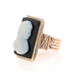 Yellow Gold Banded Agate Hardstone Victorian Men's Ring 10k Antique Carved Cameo Yellow Gold Banded Agate Hardstone Victorian Men's Ring 10k Antique Carved Cameo