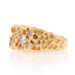 Yellow Gold Diamond Men's Ring - 14k Round .88ctw Nugget Cluster