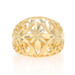 Yellow Gold Flower & Ferns Dome Statement Band - 14k Yellow Gold Flower & Ferns Dome Statement Band - 14k