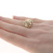 Yellow Gold Flower & Ferns Dome Statement Band - 14k Yellow Gold Flower & Ferns Dome Statement Band - 14k