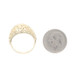 Yellow Gold Flower & Ferns Dome Statement Band - 14k Yellow Gold Flower & Ferns Dome Statement Band - 14k