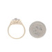 Yellow Gold Sapphire Diamond Cluster Ring - 14k Round 0.12ctw Yellow Gold Sapphire Diamond Cluster Ring - 14k Round 0.12ctw