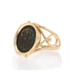 Yellow Gold Ancient Coin Statement Ring - 14k Currency Yellow Gold Ancient Coin Statement Ring - 14k Currency