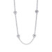 Judith Ripka Cubic Zirconia Heart Station Necklace 35 1/2" - 925 Sterling Chain Judith Ripka Cubic Zirconia Heart Station Necklace 35 1/2" - 925 Sterling Chain