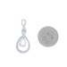 White Gold Lab-Created Opal Diamond Pendant 10k Pear Cab .45ct Teardrop Twist White Gold Lab-Created Opal Diamond Pendant 10k Pear Cab .45ct Teardrop Twist
