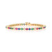 Yellow Gold Lab-Created Ruby Simulated Emerald CZ Tennis Bracelet 6" 14k 3.06ctw Yellow Gold Lab-Created Ruby Simulated Emerald CZ Tennis Bracelet 6" 14k 3.06ctw