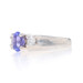 White Gold Tanzanite Diamond Ring - 14k Oval 1.06ctw Engagement White Gold Tanzanite Diamond Ring - 14k Oval 1.06ctw Engagement