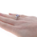 White Gold Tanzanite Diamond Ring - 14k Oval 1.06ctw Engagement White Gold Tanzanite Diamond Ring - 14k Oval 1.06ctw Engagement