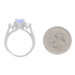White Gold Tanzanite Diamond Ring - 14k Oval 1.06ctw Engagement White Gold Tanzanite Diamond Ring - 14k Oval 1.06ctw Engagement