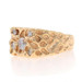 Yellow Gold Diamond Men's Ring - 14k Round Brilliant 1.10ctw Nugget Cluster Yellow Gold Diamond Men's Ring - 14k Round Brilliant 1.10ctw Nugget Cluster