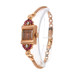 Rose Gold Ruby & Diamond Retro Ladies Wristwatch - 14k Mechanical Round .92ctw Rose Gold Ruby & Diamond Retro Ladies Wristwatch - 14k Mechanical Round .92ctw