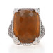 Judith Ripka Citrine & Cubic Zirconia Ring - Sterling 925 Rectangular Cushion Judith Ripka Citrine & Cubic Zirconia Ring - Sterling 925 Rectangular Cushion