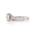 White Gold Diamond Halo Engagement Ring & Wedding Band - 14k Round 1.05ctw White Gold Diamond Halo Engagement Ring & Wedding Band - 14k Round 1.05ctw