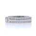 Tiffany & Co. T Narrow Pave Diamond Band -White Gold 18k Rd .45ctw Ring Sz 6 1/2 Tiffany & Co. T Narrow Pave Diamond Band -White Gold 18k Rd .45ctw Ring Sz 6 1/2