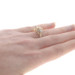 Yellow Gold Flower Trio Statement Ring - 14k Botanical