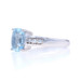 White Gold Aquamarine & Diamond Ring - 14k Rectangular Cushion 1.65ctw White Gold Aquamarine & Diamond Ring - 14k Rectangular Cushion 1.65ctw