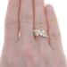 Yellow Gold Cubic Zirconia Crossover Ring - 14k Round Brilliant .68ctw Yellow Gold Cubic Zirconia Crossover Ring - 14k Round Brilliant .68ctw