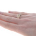 Yellow Gold Cubic Zirconia Crossover Ring - 14k Round Brilliant .68ctw Yellow Gold Cubic Zirconia Crossover Ring - 14k Round Brilliant .68ctw