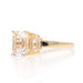 Yellow Gold White Topaz Three-Stone Ring - 10k Emerald Cut 5.18ctw Yellow Gold White Topaz Three-Stone Ring - 10k Emerald Cut 5.18ctw