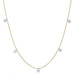 Yellow Gold Dashing Diamonds Necklace -14k Round .50ctw Bead Chain Adjustable Yellow Gold Dashing Diamonds Necklace -14k Round .50ctw Bead Chain Adjustable