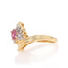 Yellow Gold Ruby Diamond Bypass Ring - 14k Oval 0.43ctw Yellow Gold Ruby Diamond Bypass Ring - 14k Oval 0.43ctw