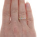 Yellow Gold Ruby & Diamond Cluster Band - 18k Round .39ctw Ring Yellow Gold Ruby & Diamond Cluster Band - 18k Round .39ctw Ring