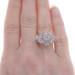 Yellow Gold Tanzanite Cluster Cocktail Ring - 14k Pear & Round 1.60ctw Floral Yellow Gold Tanzanite Cluster Cocktail Ring - 14k Pear & Round 1.60ctw Floral