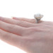 White Gold Akoya Pearl & Diamond Bypass Ring - 14k 0.32ctw Wave Swirl White Gold Akoya Pearl & Diamond Bypass Ring - 14k 0.32ctw Wave Swirl